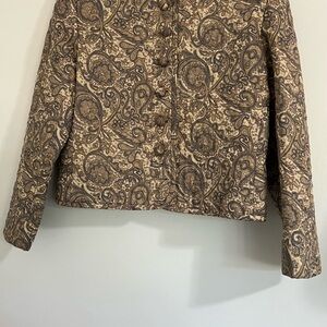 Paisley Patterned Tan Jacket